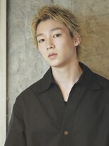 ダグラスヘア ツーバックス 岐阜 大垣駅(Douglas hair TWO BACKS)&nbsp;【メンズパーマ】金髪ルーツカラースパイキーショート