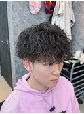 波巻きツイストスパイラル/リバースセンターパート[大宮/理容室]