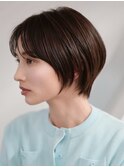 表参道白髪ぼかしハイライトレイヤーボブアッシュグレージュ40代