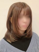 トイロ(toiro)&nbsp;レイヤーカットミルクティーベージュブリーチカラーダブルカラー