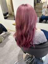 ハチマルハチ ナル 登戸店(808 nalu)&nbsp;ブリーチピンク×うるツヤロングウェーブ