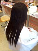 地毛ボブベースから ストレートエクステ
