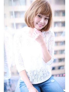 クラウドゼロ(Cloud zero) 大人 かわいい ハイトーン 小顔 ボブ【Cloud zero】