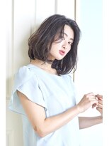 ノアエクレ 銀座(noah ecle)&nbsp;『noah parfait大島流』透明感◎ツヤ感ピンクベージュ外ハネロブ