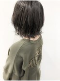 ☆ブリーチなしオリーブグレージュ外ハネボブ☆