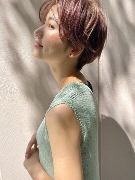 キートス(Kiitos) 【#ヴィーガンカラー】センターパートハンサムショート