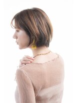 ヘアアンドメイク エジェリ(hair&make egerie) 大人インナーカラー×ショートボブ