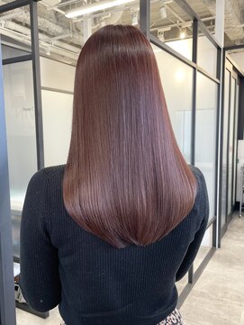 サロウィン 池袋(SALOWIN) ブリーチなしピンクベージュ × 髪質改善 #073