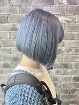 グリッター 仙台中央店(GRITTERs)&nbsp;ペールアッシュブルー×ボブ  韓国