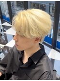 韓国ヘアカルマパーマカルマバングセンターパートウルフ