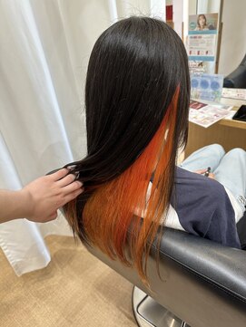 リシェールグリーン 越谷花田店(RICHAIR GREEN) デザインカラー/レイヤーカット/ウェットヘア/オリーブベージュ