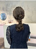 ゆるっとお呼ばれローポニーアレンジ*