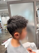 ブロッサム 保谷(Blossom)&nbsp;王道束感スパイキーベリーショートアッシュブラックアップバング