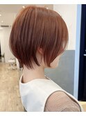 【Say.福岡】ショートボブ×テラコッタカラー×ダブルカラー