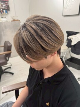 バース 梅田中崎町店(BIRTH) シャドウルーツ金髪バレイヤージュ黒髪