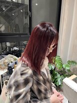 エラ(ere)&nbsp;バーガンディ　ボルドー　ワインレッド　レッドブラウン　赤髪