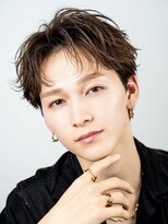 オーシャントーキョーオーバー 渋谷(OCEAN TOKYO OVER)&nbsp;メンズショートフェザーパーマセンターパートニュアンスパーマ