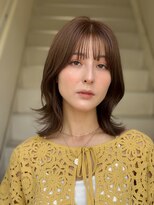 シア 新越谷店(SHEER)&nbsp;ミディアムレイヤー×ナチュラルブラウン