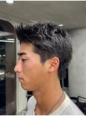 刈り上げアップバングスパイキーショートパーマスパイラルパーマ