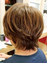 ヘアークリアー 春日部 ミセス 丸みショートボブスタイル 美シルエット ウルフカット