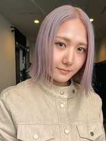 ロティー(loty)&nbsp;ボブ ブリーチ ハイトーン ダブルカラー ラベンダーベージュ