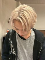 インク サカエ(inq sakae)&nbsp;ケアブリーチ2回/ハイトーンベージュ/メンズカット/ショート