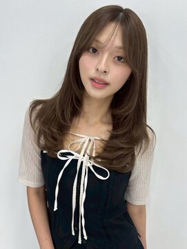 ユーフォリア エヌ 池袋サンシャイン通り店(Euphoria +n) ロングレイヤー 韓国ヘア 透明感ブラウン