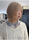 レイヤーボブ/ブロンド/大阪