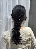 【yuko】ヘアアレンジ × ふわふわ編み下ろし