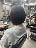 アンブレラカラー前髪クールショートイメチェン