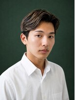 ヒロギンザ 名古屋本店(HIRO GINZA) 大人ナチュラル:流しセンターパートミディアム