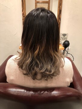 ヘアーサロン ザ ハイブ(Hair salon The hive) 伸ばしかけにもお勧めのグレージュグラデーションカラー