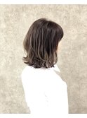 【milk tea  greige 】flare bob