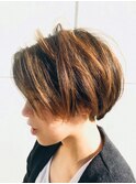 動きショートボブ