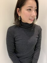 ジアン(GIEN)&nbsp;切りっぱなしボブ ハイライト グレージュ