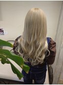 #プルエクステ#ダイヤモンドヘア#ハイトーン#ロングヘア