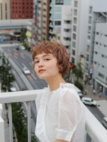 ジョニー ワンノート(Johnny Onenote)&nbsp;オレンジカラー×ベビーバングショート