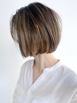 アイティー バイ アルバム 中野店(IT by ALBUM) バレイヤージュ_Aラインボブマロンベージュ_ba332232