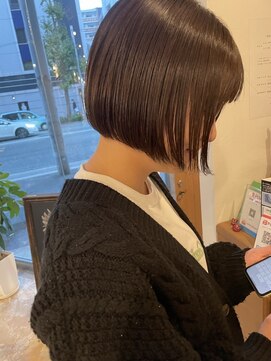 ヘアーデザイン アトリコ(Hair design attrico) 艶々/ボブ/切りっぱなし