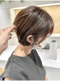 脱白髪染めハイライト大人可愛いデザインカラー20代30代40代