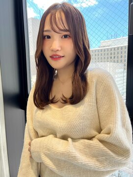 ロンドルーチェ 心斎橋(Lond luce) ダークアッシュ/ミディアムレイヤーカット［髪質改善/縮毛矯正］