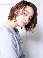 クラッチ 博多(CLUTCH)&nbsp;大人可愛い小顔美髪ツヤ髪チェリーブラウンカールボブA3