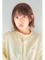 ヘアサロンガリカアオヤマ(hair salon Gallica aoyama)&nbsp;ワンカール外ハネショートボブ大人可愛い似合わせ薄めバング