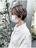NUDEハイライト 20代30代40代ハンサムショート 大人ショートボブ