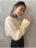 三軒茶屋_レディース_ヘアアレンジ_ヘアセット_編み込み_小顔
