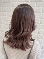 ヒップスデコ(Hip's deco)&nbsp;【ダブルカラー】ピンクアッシュ＆くびれミディhi