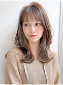 ホワイトグレージュミニウルフデジタルパーマレイヤーカット