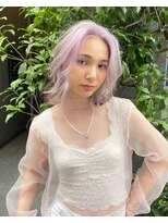 レコ 渋谷(LECO)&nbsp;ハイトーンホワイトカラーのフェイスフレーミング