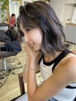 ヌード(NUDE)&nbsp;NUDE  ケアブリーチ ハイライト 結べるボブ レイヤーボブ