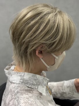 ジエクト カナウ(The Ect canow) メンズウルフ/マッシュウルフ/ハイトーンカラー/似合わせカット